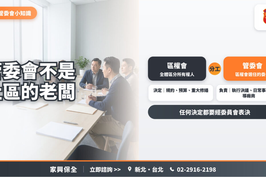 管委會委員在會議中討論社區決議事項